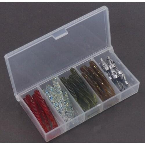 HISTOLURE 40Pcs Fishing Lure 4cm 0.35g AJING Needle tail Soft Lure Rockfish Ocean Rock Bait Artificial Bait