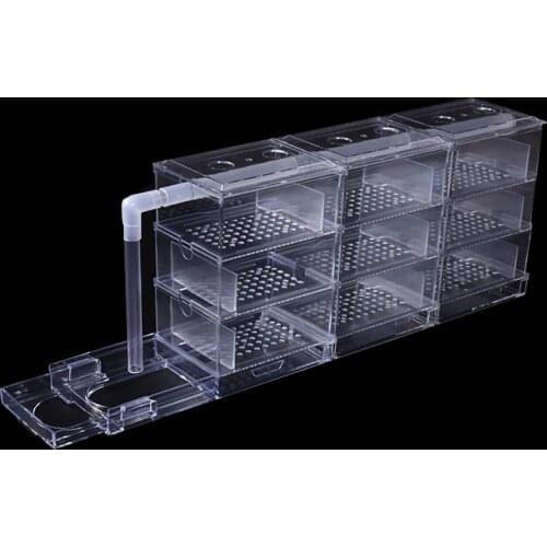 Fish tank drip box filter upper filter box aquarium tank upper filter tank filter equipment outer drip box Aquarium External