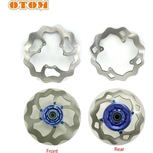 OTOM Motorcycle Front & Rear Brake Disc Rotor Set 270/240mm Scooter Brake Pads For HONDA CR125 CR250 CRF250RX CRF450R CRF450X RX