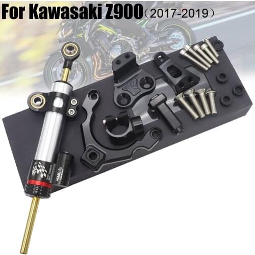 Motorcycle Steering Damper Bracket Mount for Kawasaki Z900 2017-2019 Moto Steering Stabilize Support 2018
