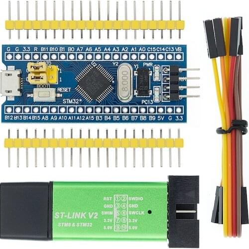 ST-LINK V2 Simulator Download Programmer STM32F103C8T6 ARM STM32 Minimum System Development Board STM32F4 STM32F401 STM32F411