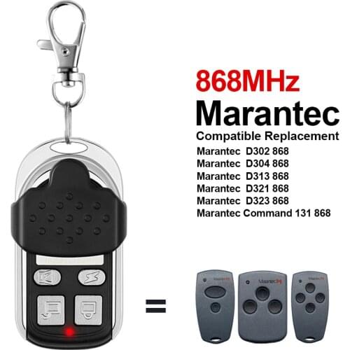 868.35MHz Marantec Garage Door Remote Control Gate Opener Clone Marantec Digital D302 D313 D304 868 433MHz Keyfob Duplicator