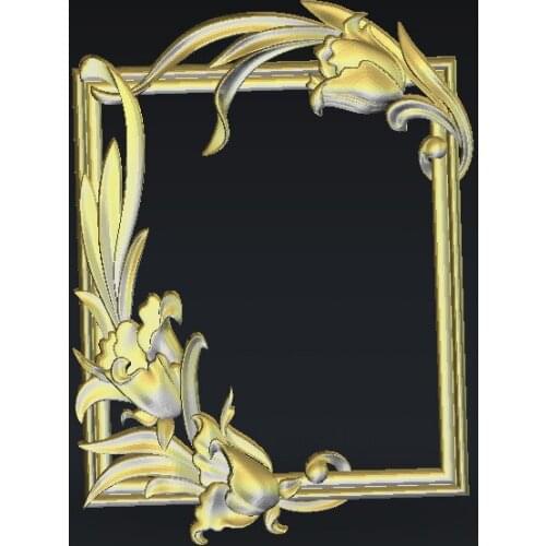 Frame 3D model in STL format cnc carving engraving router relief Artcam Aspire F23