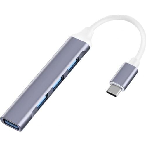 4 Port Type-C/USB Hub Splitter Adapter OTG Computer Accessories for Mouse Keyboard U Disk Computer Cables and Connectors