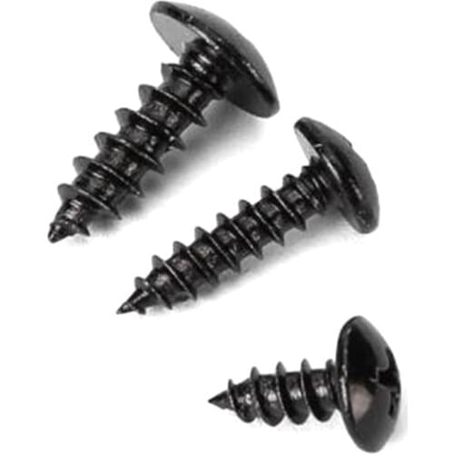 Carbon Black Steel Phillips Head Self-tapping Screws M4 M5 Fit For Universal Car Bumper lip Spoiler Installation Screws Styling