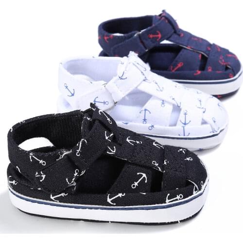 Summer Baby Casual Style Fashion Baby Boys Sailor Breathable Shoes Infant Toddler Shoes Soft Sole Indoor Climb Covering Shoes