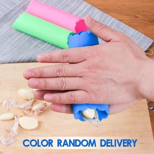 Easy Quick Home Garlic Peeler Silicone Manual Garlic Stripper Roll
