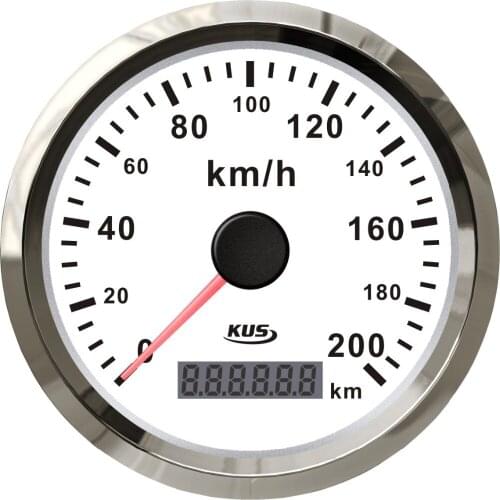 KUS 85mm GPS speedometer velometer 0-200km/h 12V/24V for beach buggy car truck tractor