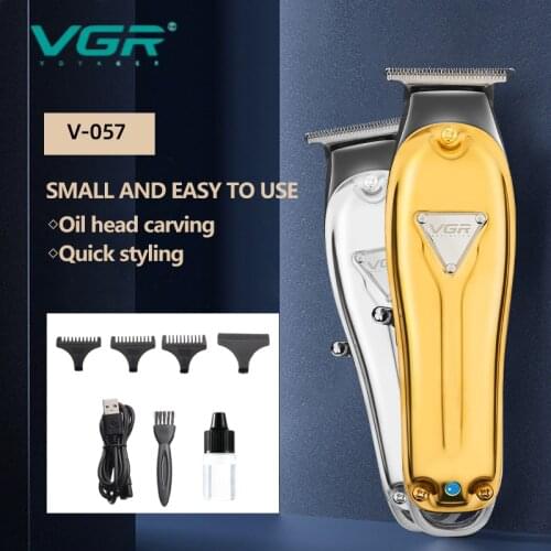 VGR V-057 Professional Hair Trimmer Digital USB Rechargeable Hair Clipper trimmer electric hair cutter Shaving machine for men