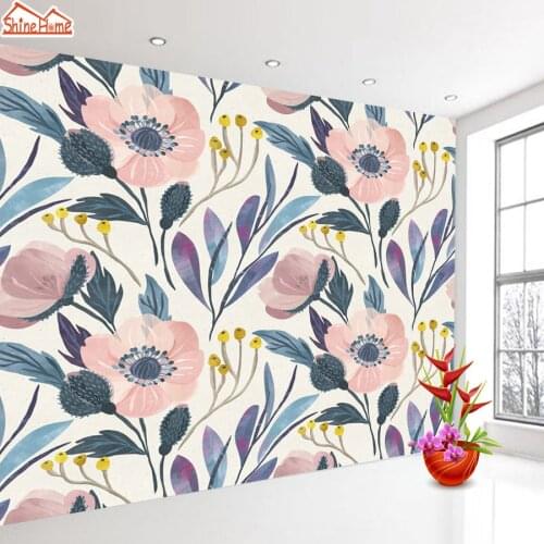 Vintage Floral Nature Wall Papers Home Decor Murals 3d Wallpapers for Living Room Mural Wallpaper Vinyl Roll Paper Improvement