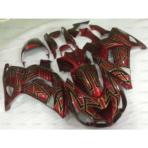 ZZ-R1400 2006 - 2011 Fairings for Kawasaki Zx14r 2007 Bodywork ZZ-R1400 2007 Red Black Fairing Kits