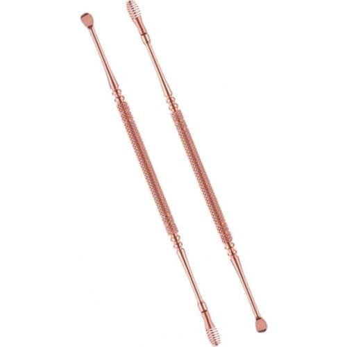 2Pcs/Set Ear Pick Spiral Head Spring Stainless Steel Massage Flexible Ear Wax Remover Canal Cleaner Flexible Design Ear Tools