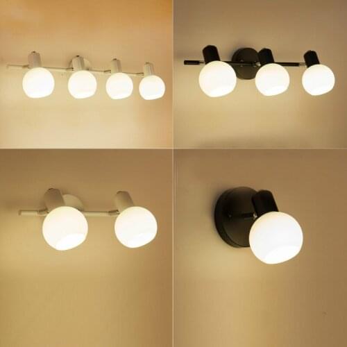 American simple mirror front lamp led bathroom toilet comb vanity mirror cabinet lamp modern wall lamp free of holes LB12313