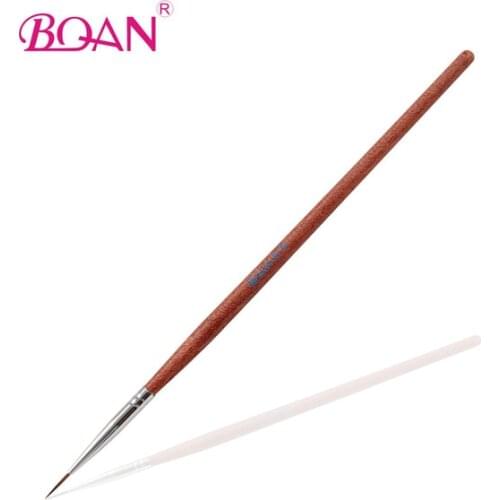 BQAN Rosewood Nail Art Drawing Pen Brush Nail Liner Line Painting Pen Brush Tool for Nail Art Flower Painting