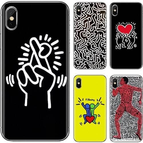 For Xiaomi Redmi 2 S2 3 3S 4 4A 5 5A 5 6 6A 7A 9 9T 9C 9A Pro Pocophone F1 Case Hot-Keith-C-Haring