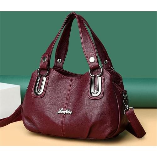 High Quality Soft Leather Ladies Shoulder Crossbody Bags for Women 2021 Sac A Main Luxury Handbags Women Bags Designer Handbags