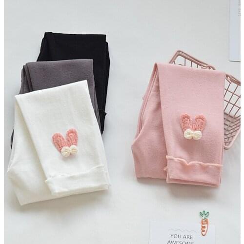 Girls' leggings spring and autumn thin foreign style new childrens leggings girls baby cotton long pants