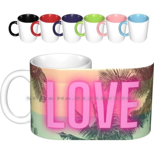 Lgbt On The Beach Ceramic Mugs Coffee Cups Milk Tea Mug Love Pink 70 S 80 S 90 S 1990s 1970s 70s 80s 90s Lgbt Lgbtq Lgbtqi