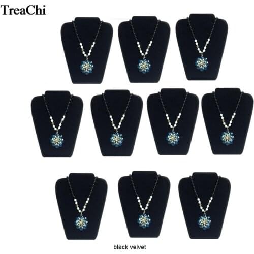 Wholesale 18*20Cm White Black Foldable Pu Necklace Jewelry Display Easel Holder Wooden Pendant Organizer Showcase Rack Stand