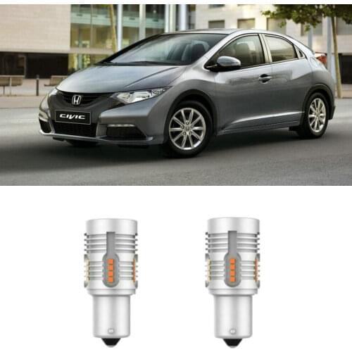Front turn light For Honda CIVIC IX (FK) 2012+ fog parking light rear turn stop Back-up bulb Car Led Lamp Canbus 2pc