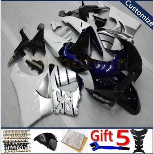 Motorcycle plastic cover For CBR919RR 1998 1999 CBR 919 RR 98 99 ABS plastic motor panels kit white blue