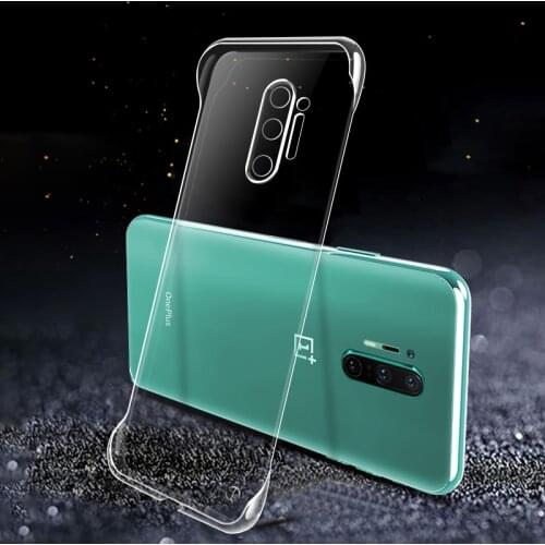 Full Transparent Phone Case For OnePlus 8T 8 Pro Luxury Borderless Thin Hard PC Cover One Plus For OnePlus 8 Pro 8T Case Coque