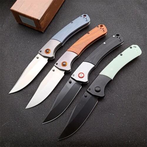 15080 Folding Knife G10 420J2 Handle 9cr18mov Blade Self Defense Knife Pocket Survival Combat Outdoor Tool EDC Knifes