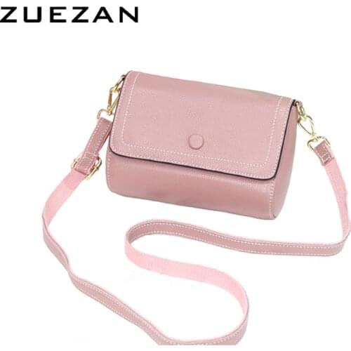 Flap Bag, 100% Real Cows skin, Women Genuine Leather Messenger Bag, Female Shoulder Cross-body Bag, D051