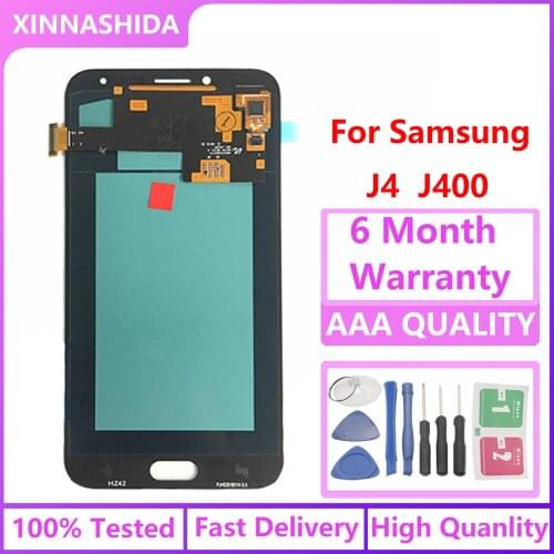 Super AMOLED For Samsung Galaxy J4 2018 J400 J400F J400G/DS SM-J400F LCD Display Touch Screen Digitizer Assembly J400H