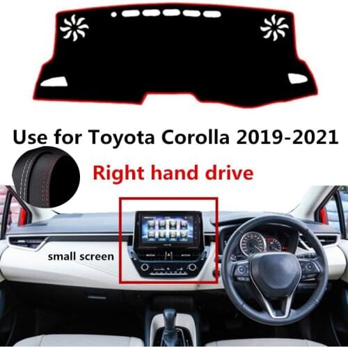 TAIJS Factory Dust resistant Hot selling Leather Car Dashboard Mat For TOYOTA COROLLA 2019-2021 Right hand drive