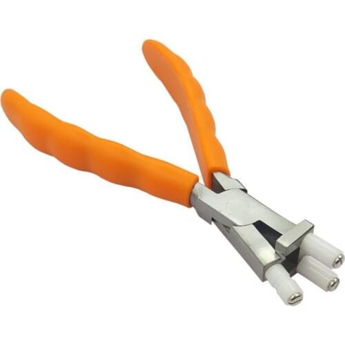 Trident Clamp Pliers Bending Plier for Glasses Bending Pressing with Nylon Jaw