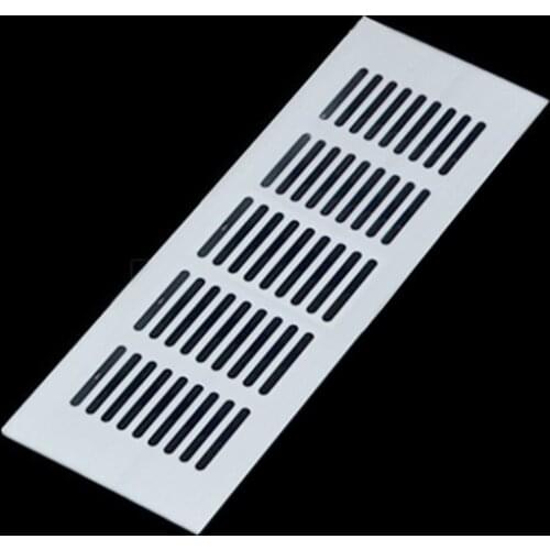 Aluminum Alloy Vents Silver Air Vent Perforated Sheet Louvred Grill Cover Ventilation Grille 80*200/80*300/80*350mm