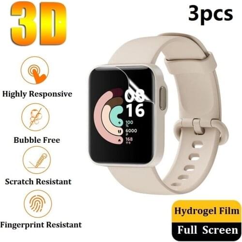 Hydrogel Protective Film for Xiaomi Mi Watch Lite Screen Protector (Not Glass) for Redmi Watch Film Protection Foil