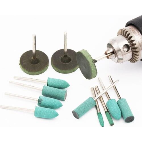 1pcs Rubber Mounted Point 3-12mm Grinding Head for Mould Finish Polish Dremel Die Grinder Rotary Polishing Burrs Tools
