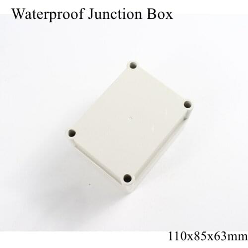110x85x63mm Waterproof Plastic Enclosure Box Outdoor Cable Connection Wire Junction Electrical Project Case ABS IP65 110*85*63mm