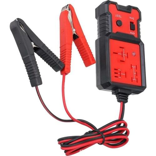 12V Electronic Automotive Relay Tester 4 Pin 5 Pin Universal Car Battery Alternator Checker Tester Analyzer Diagnostic Tool