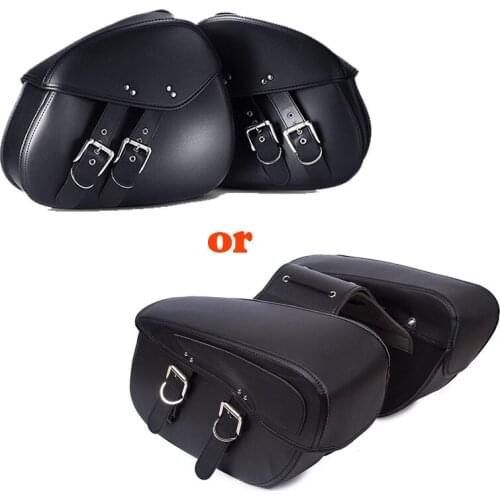 2 pcs Motorcycle edge package cruise Prince vehicles into side box side edging tool kit bags across the bag one pair black