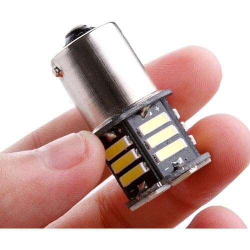 2x Canbus No Error White LED Tail Backup Reverse Light Bulb BA15S 1156 7506 P21W