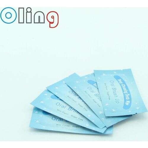 200pcs Free Shipping Dental Finger Oral Brush Up Oral Hygiene Teeth Whitening Wipes Finger Wipe Dental Cousumables Free Shipping
