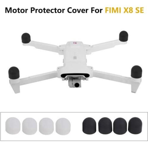 4Pcs/Set Motor Protective Cover Silicone Guard Cap Motor Protector Cover for FIMI X8 SE Drone Accessories