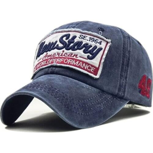 Baseballcap boys Washed old patched baseball cap, peaked cap, trucker cap dad hats mens hats and caps