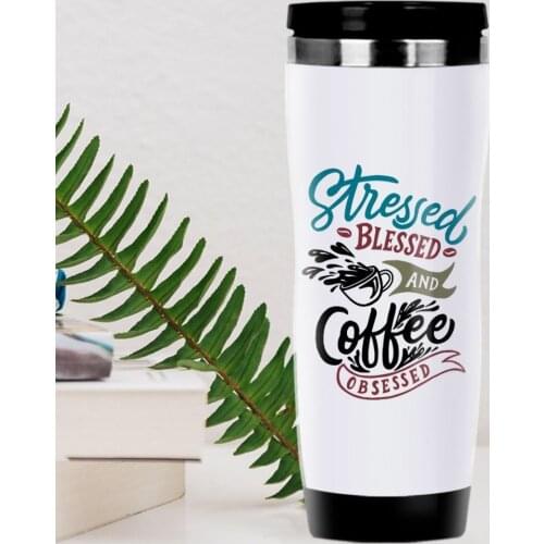 BK Gift Coffee Design Steel Thermos Bardak-6
