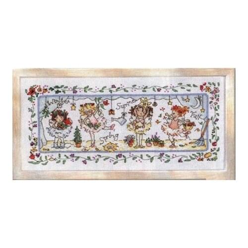 Cro182-6 fabric Cross stitch kit for needlework and handicrafts Needlework Cross-stitch embroidery set Cross stitch kits