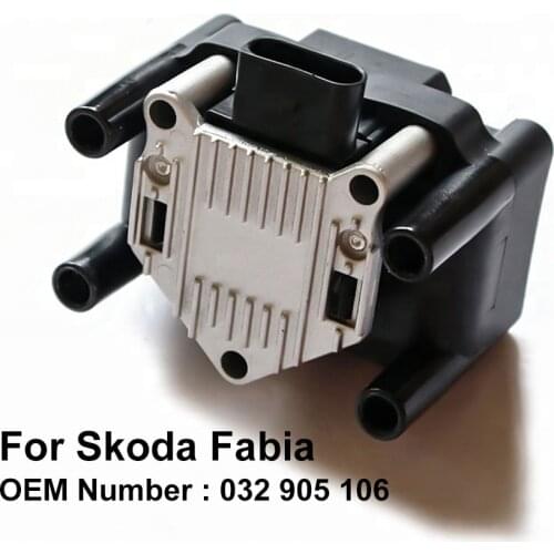 COWTOTAL Ignition Coil for Skoda Fabia Engine Code AUA BBY AZL 1.4L 2.0L OEM 032 905 106 ( Pack of 4 )
