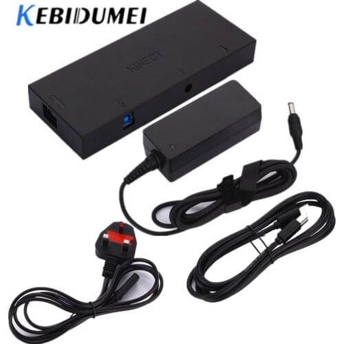 Kebidumei Kinect 2.0 Adapter Replacement US&EU Plug USB AC Adapter Power Supply For Xbox One XBOXONE S Kinect Movement Sensors