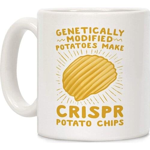 Crispr Potato Chips White 11 Ounce Ceramic Coffee Mug