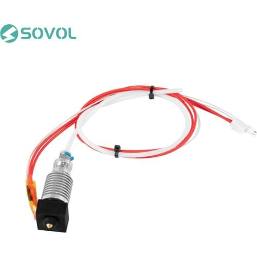 Assembled Extruder Hot End Hotend kit 1.75mm 0.4mm Nozzle Aluminum Heat Block Silicone Cover for Creality CR-10 V2 3D Printer