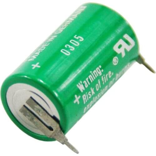 10PCS Original Germany CR1/2AA 3V lithium battery with solder feet instead of CR14250SE