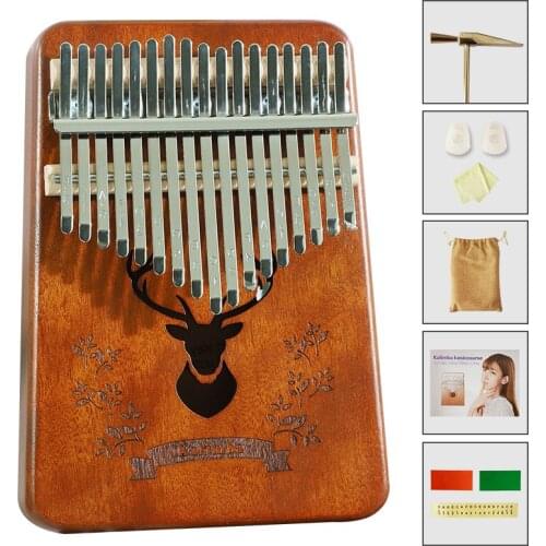 Liyin kalimba 17 keys mahogany body thumb piano 17 llaves mbira Musical Instrument best quality and good sound