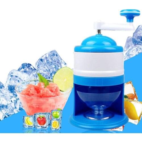 Ice Shaved Machine Stainless Steel Handhold Household Ice Shaved Tools Snow Cones Slushies Manual Portable Ice Crusher
